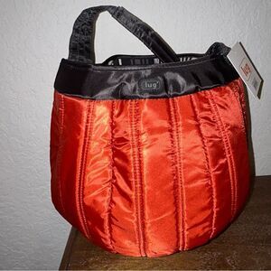 New, Lug Pumpkin Life Pumpkin Bucket Bag